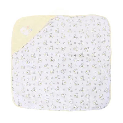 Toalha Com Capuz Bublim Plush Com Puff Urso